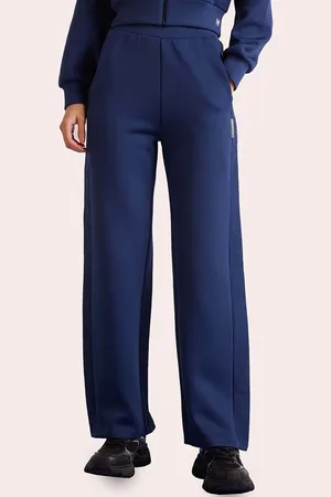 Muvazo Women Mid-Rise Training or Gym Straight-Fit Track Pant