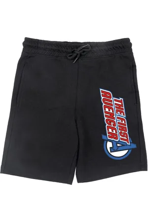 Wear Your Mind Boys Black Avenger Graphic Print Shorts