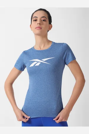 Reebok Brand Logo Printed Slim-Fit T-Shirt