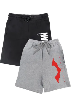 Wear Your Mind Boys Black & Grey Set Of 2 Shorts