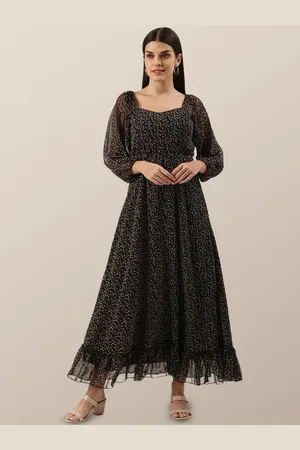 Chemistry Floral Print Georgette Fit & Flare Maxi Dress
