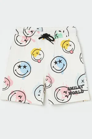 Lifestyle Boys Graphic Printed Cotton Shorts