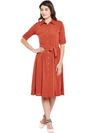 Chemistry Women Roll-Up Sleeves Shirt Dress