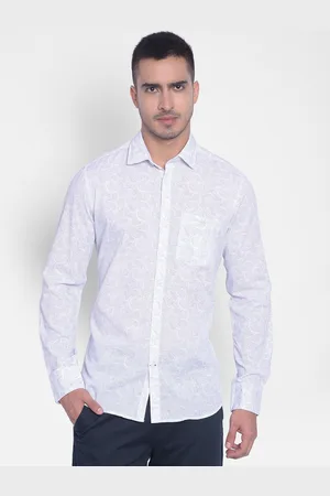 Crimsoune Club Slim Fit Opaque Printed Pure Cotton Casual Shirt
