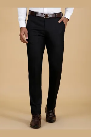 Greenfibre Men Slim Fit Formal Trousers