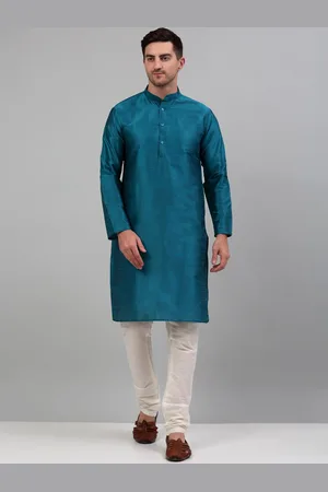 Jompers Band Collar Kurta with Churidar & Nehru Jacket