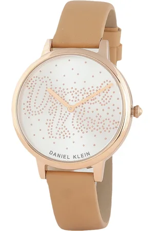 Daniel Klein Women Embellished Dial & Leather Straps Analogue Watch DK 1 12766-6