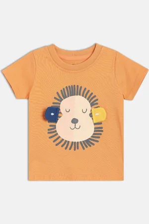 MINI KLUB Boys Graphic Printed Round Neck Cotton T-shirt