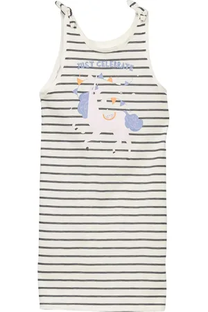 KIABI Girls Striped A-Line Dress