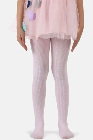 Next2Skin Girls Self Design Stretchable Pantyhose Stockings