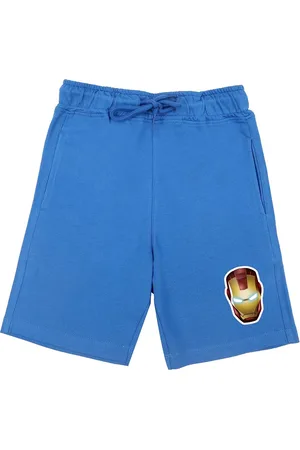 Wear Your Mind Boys Blue Printed Regular Fit Shorts