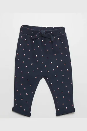 KIABI Girls Printed Mid-Rise Regular Fit Trousers