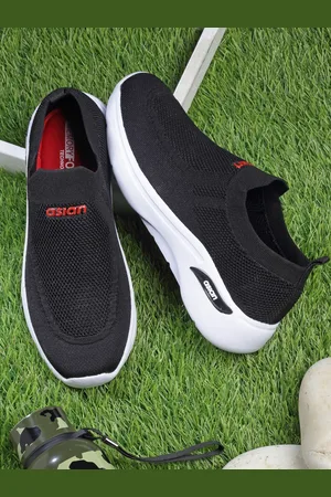 ASIAN Men Hattrick-35 Memory Foam Mesh Slip -On Running Shoes
