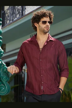 Campus Men Comfort Opaque Printed Casual Shirt
