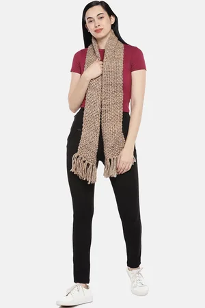Magic Needles Women Self Design Acrylic Scarf