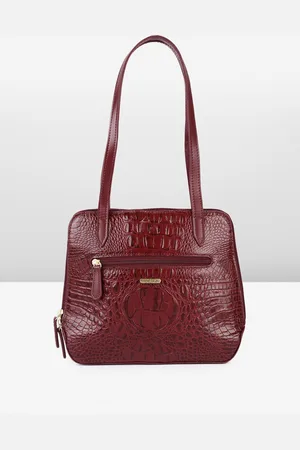 Hidesign Cindy Textured Animal Print Shoulder Bag