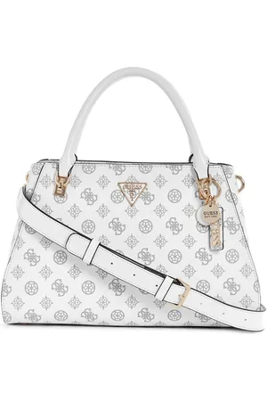 Guess Women Brand Logo Printed Structured Handheld Bag