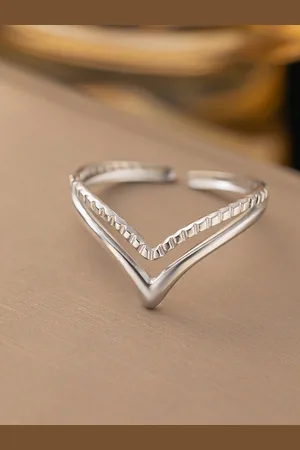 Myki Silver-Plated Stainless Steel Finger Ring
