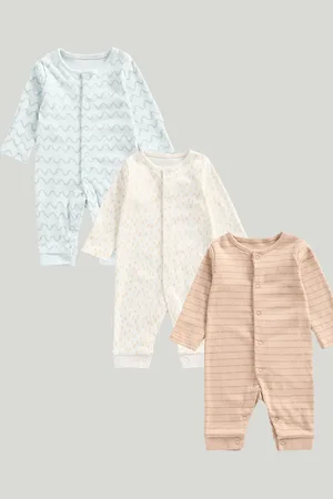 Mothercare Boys Pack of 3 Printed Sleepsuit