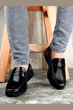 HERE&NOW Men Round Toe Penny Loafers
