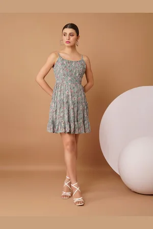 Chemistry Floral Print Georgette Fit & Flare Dress