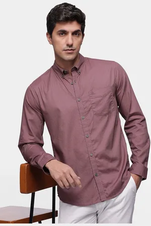 French Connection Pure Cotton Self Design Slim Fit Textured Casual Shirt