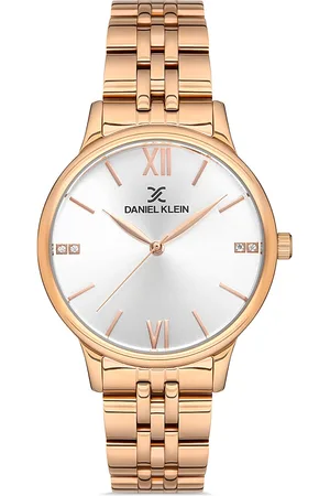 Daniel Klein Women Pink Dial & Rose Gold Toned Analogue Watch DK.1.13061-4-Pink