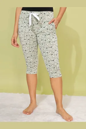 Dollar Missy Women Printed Pure Cotton Lounge Capris