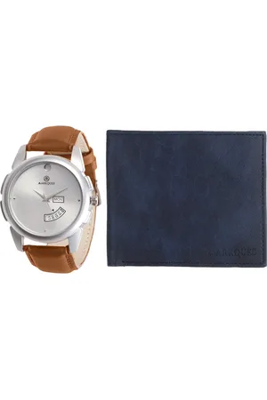 MARKQUES Men Black & Brown Solid Leather Accessory Gift Set