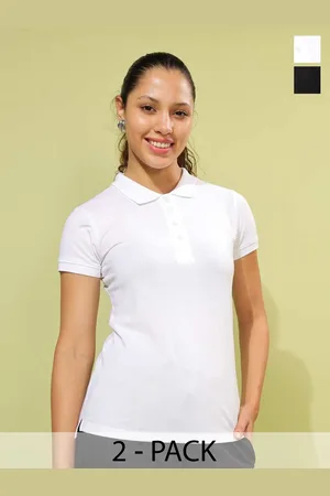 dollar Pack of 2 Polo Collar Short Sleeves Cotton Regular T-shirt