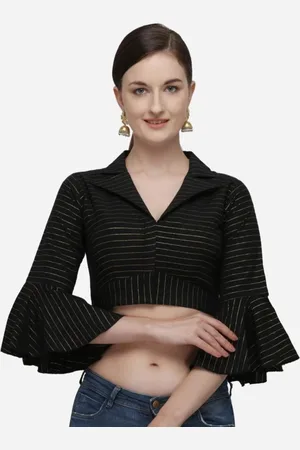 HERE&NOW Women Woven Design Saree Blouse