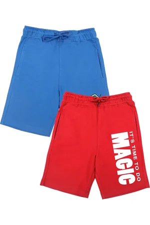 Wear Your Mind Boys Blue & Red Pack of 2 Printed Harry Potter Shorts