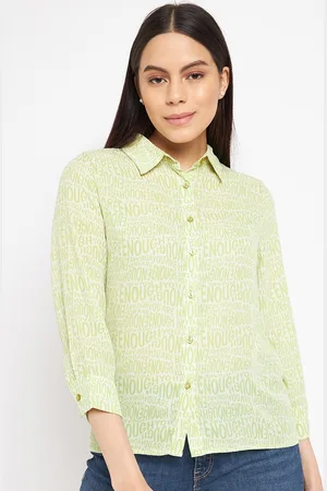 MADAME Women Typography Printed Casual Shirt