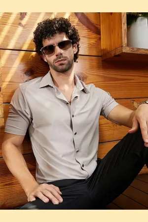 Campus Men Comfort Opaque Casual Shirt