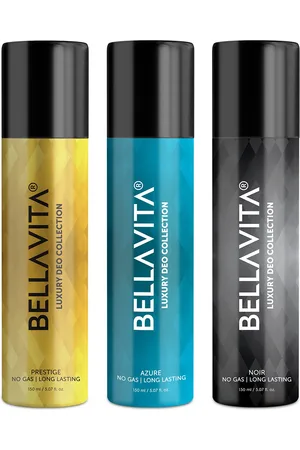 Bella Vita Set Of 3 Prestige, Azure & Noir Body Deodrant - 150ml Each