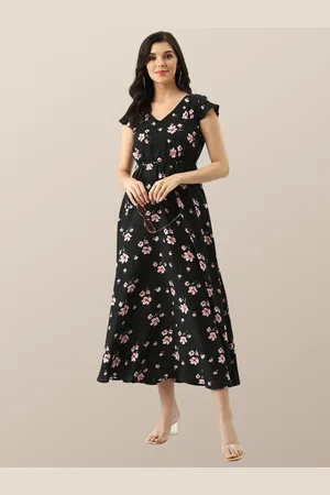 Chemistry Floral Print Crepe Fit & Flare Maxi Dress