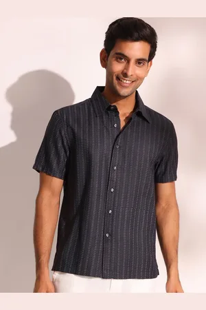 Fabindia Men Spread Collar Vertical Striped Casual Shirt