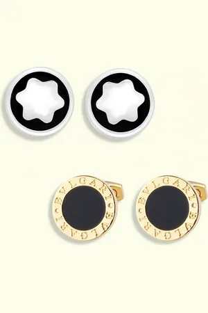 Peora Men Combo of Montblanc Star Logo Cufflinks