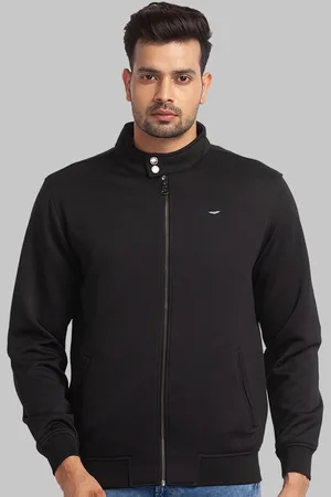 Park Avenue Men Solid Long Sleeves Bomber Jacket