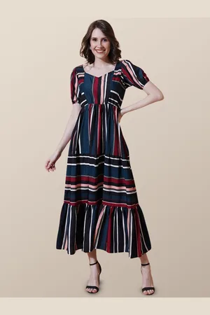 Chemistry Print Crepe Fit & Flare Midi Dress