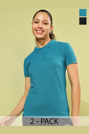 dollar Pack of 2 Polo Collar Short Sleeves Cotton Regular T-shirt