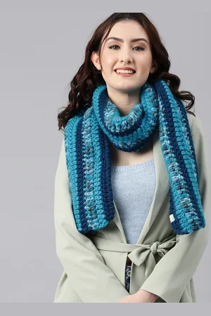 Magic Needles Men Self Design Acrylic Scarf