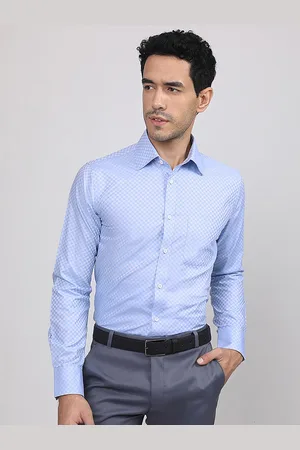 LOUIS STITCH Comfort Opaque Printed Cotton Formal Shirt