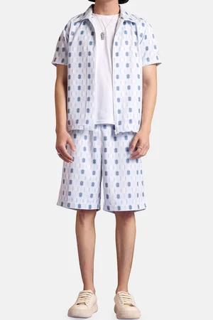 Muvazo Men Geometric Printed Shorts