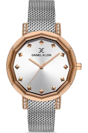 Daniel Klein Premium Women Silver-Toned Dial & Strap Analogue Watch DK.1.13235-3