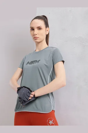 HRX Brand Logo Printed Rapid-Dry Training T-shirt