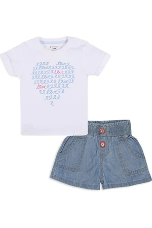 My Milestones Girls Printed T-shirt with Shorts