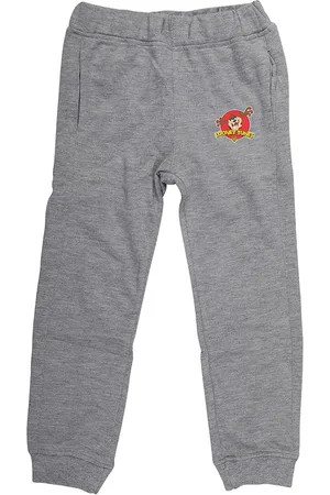 LOONEY TUNES Boys Grey Solid Straight-Fit Joggers