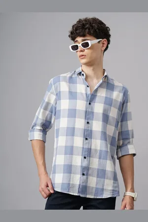 PAUL STREET Men Relaxed Buffalo Checks Opaque Checked Casual Shirt