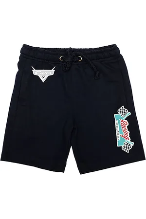Wear Your Mind Boys Navy Blue Solid Regular Fit Regular Shorts
